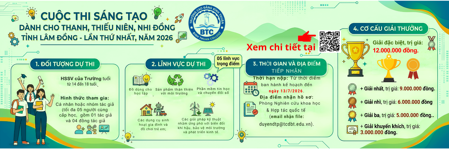 Cuộc thi sáng tạo dành cho thanh, thiếu niên, nhi đồng tỉnh Lâm Đồng - Lần thứ nhất, 2026